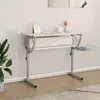 Image de vidaXL Bureau d'artisanat - Blanc et gris
