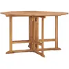 Image de vidaXL Table à dîner pliable Teck 8720286817186