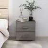 Image de vidaXL Table de chevet HAMAR - Gris Clair