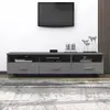 Image de VidaXL Meuble TV HAMAR Gris