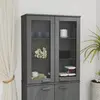 Image de vidaXL Dessus de Buffet HAMAR - Gris Foncé