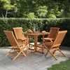 Image de VIDAXL Mobilier à dîner pliable 5 pcs