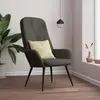 Image de vidaXL Chaise de relaxation - Gris foncé