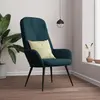 Image de vidaXL Chaise de Relaxation - Bleu Velours