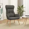 Image de vidaXL Chaise de relaxation - Gris foncé
