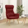 Image de vidaXL Chaise de Relaxation - Rouge Tissu
