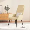 Image de vidaXL Chaise de relaxation - Crème tissu