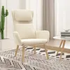 Image de vidaXL Chaise de relaxation - Blanc crème
