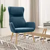 Image de vidaXL Chaise de relaxation - Bleu velours