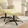 Image de vidaXL Repose-pied - 60x60x36 cm - Crème