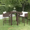 Image de vidaXL Ensemble bar de jardin 5 pcs