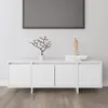 Image de vidaXL Meuble TV Blanc 120x30x40,5 cm - Bois d'ingénierie