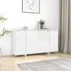 Image de vidaXL Buffet Blanc brillant 135x41x75 cm