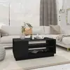 Image de vidaXL Table basse noir - 102x55x43 cm