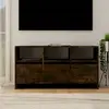 Image de vidaXL Meuble TV Chêne fumé 102x37,5x52,5 cm