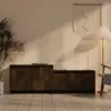 Image de vidaXL Meuble TV - Chêne fumé