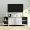 Image de vidaXL Sonoma gris 130x35x50