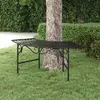 Image de vidaXL Banc tour d'arbre 113 cm acier noir