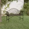 Image de vidaXL Banc 2 places 128 cm - Noir