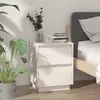 Image de vidaXL Table de chevet en Bois - Blanc 40x35x50 cm