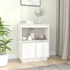 Image de vidaXL Buffet blanc 60x34x75 cm - Bois de pin