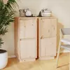 Image de vidaXL Buffets 2 pcs - Bois de pin massif