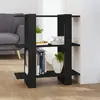 Image de vidaXL Bibliothèque/Séparateur de pièce Noir 80x30x123,5 cm