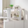 Image de vidaXL Bibliothèque/Séparateur - Blanc brillant
