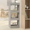Image de vidaXL Bibliothèque/séparateur gris béton