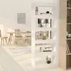 Image de vidaXL Bibliothèque/Séparateur - Blanc
