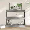 Image de vidaXL Bibliothèque/Séparateur - Sonoma gris 80x30x72 cm