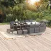 Image de vidaXL Ensemble à manger de jardin - Gris