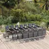 Image de vidaXL Ensemble à dîner de jardin 21 pcs - Gris
