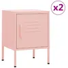 Image de vidaXL Tables de chevet rose