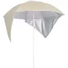 Image de vidaXL Parasol de plage avec parois latérales - Sable 215 cm