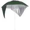 Image de vidaXL Parasol de plage Vert 215 cm