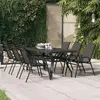 Image de vidaXL Table de jardin - Noir