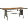 Image de vidaXL Table de jardin Gris 160x70 cm Résine