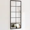 Image de vidaXL Miroir mural Noir 100x40 cm