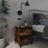 Image de vidaXL Table de Nuit - Chêne Fumé