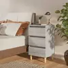 Image de VIDAXL Table de Chevet Pieds en Bois Sonoma Gris