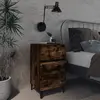 Image de vidaXL Table de chevet - Chêne fumé