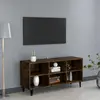 Image de vidaXL Meuble TV - Chêne fumé 103,5 cm