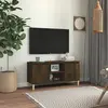 Image de vidaXL Meuble TV 103,5x35x50 cm - Chêne Fumé
