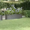 Image de vidaXL Lit surélevé de jardin Acier enduit - Gris
