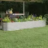 Image de VIDAXL Lit surélevé de jardin - 260x40x36 cm - Acier argenté