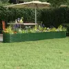 Image de vidaXL Lit de Jardin - Vert 332x40x36 cm