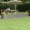 Image de vidaXL Lit surélevé jardin Acier Gris