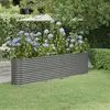 Image de vidaXL Lit surélevé de Jardin Acier Gris