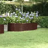 Image de vidaXL Lit surélevé de Jardin Acier Marron